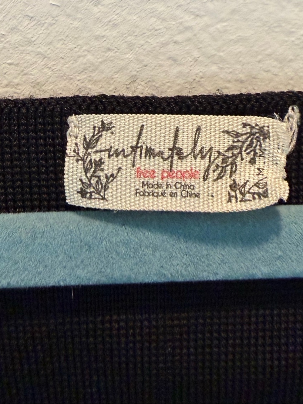 Intimately Free People Flutter Crop Top 3D Butterfly Black Sleeve Blouse Sz S - Picture 7 of 8
